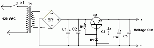 High Current Power Supply-Circuit diagram