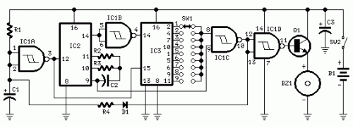 Jogging Timer-Circuit diagram