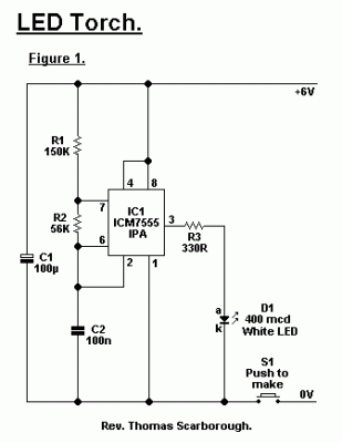 LED Torch-Circuit diagram