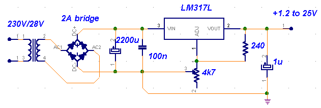 How to build LM317 VARIABLE POWER SUPPLY - circuit diagram