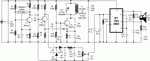 Metal Detector-Circuit diagram