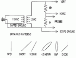 Oscilloscope testing module (huntron circuit)