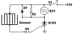 Rain Detector-Circuit diagram