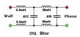ADSL Filter for Tel Line