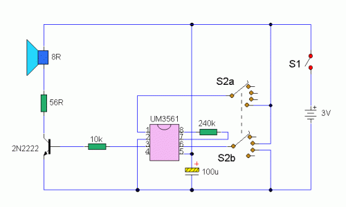 Efeitos Sonoros diagrama Generator Circuit-