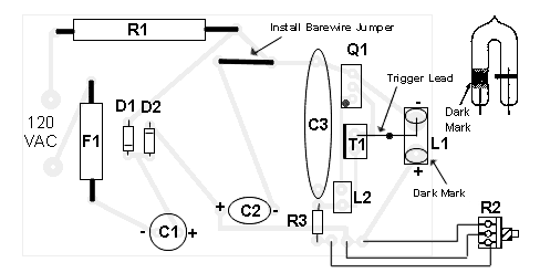 Adjustable Strobe Light-Parts Placement