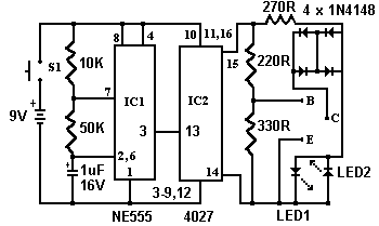 Transistor Tester-Circuit diagram