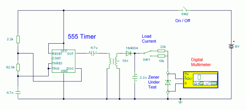 Zener Diode Tester-Circuit diagram