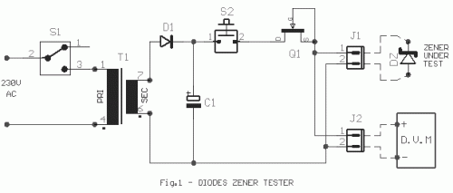 Diode Zener Tester Circuit Diagram