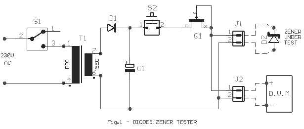 Circuit Diagram. Diode Zener Tester Circuit Diagram