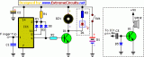 One second Audible Clock Circuit Schematic