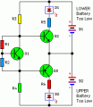 Battery Equality Monitor Circuit Schematic