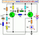 Flashing-LED Battery-Status Indicator Circuit