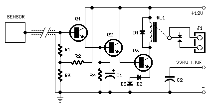 Capacitive Sensor-Circuit diagram