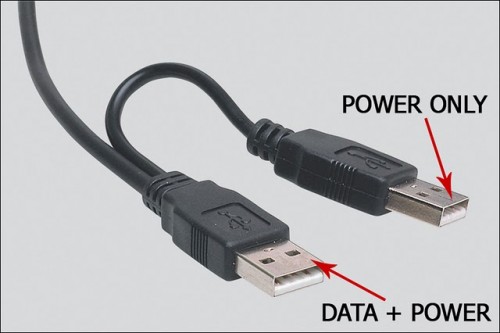 USB Power Injector For External Hard Drives-USB Cable