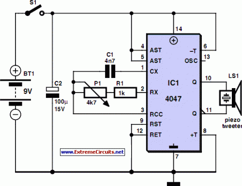 Environmentally-friendly Mosquito Repeller-Circuit diagram