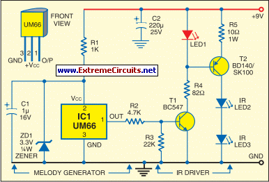 Transmitter circuit diagram: