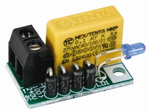 Mains Operated LED Circuit Schematic-Circuit