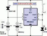 Solar Lamp Using PR4403