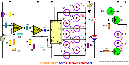 How to build Dancing LEDs Circuit Diagram - circuit diagram blinking led ckt diagram 